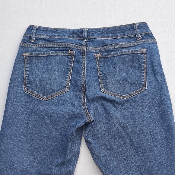 Anne Klein Jeans women's size 4 ink blue colour classic style straight leg - Picture 4 of 14